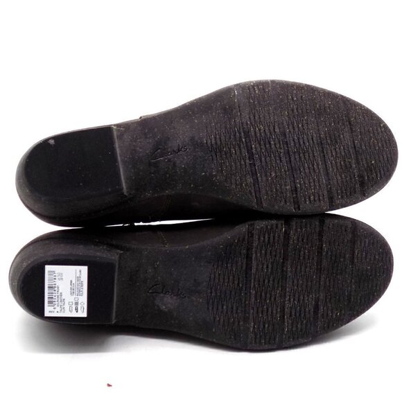 Clark's Unstructured Leather Ankle Boots Distressed Taupe Size 10 M Rustic - Picture 3 of 11